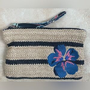Vera Bradley Seashore Beach Wristlet in Lotus Flower Swirl